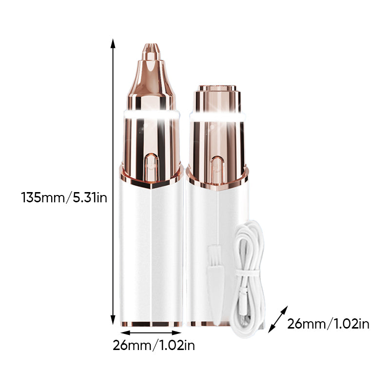 Portable 2-in-1 Facial Shaver