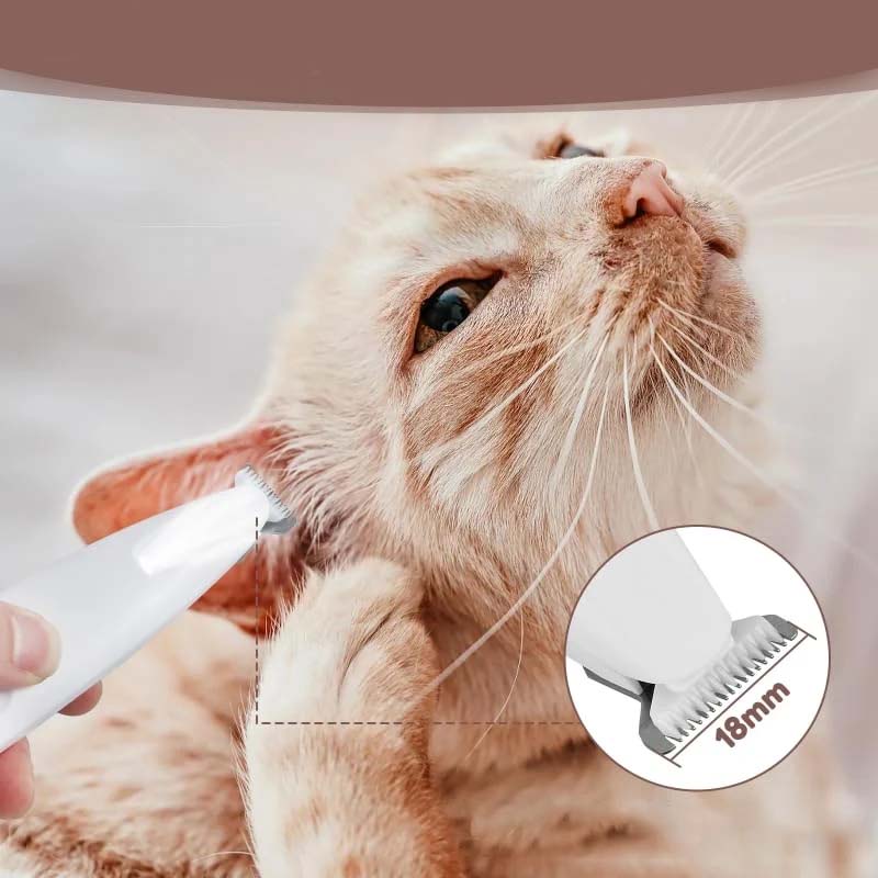 Pet Hair Trimmer With Led Light Set