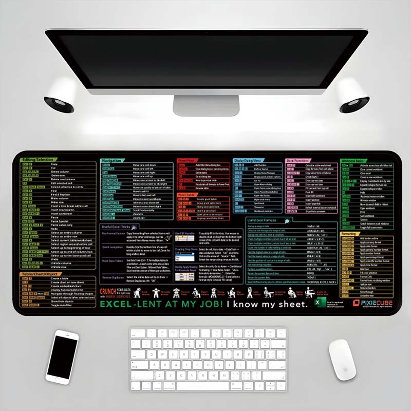 Excel Keyboard Shortcut Mouse Pad