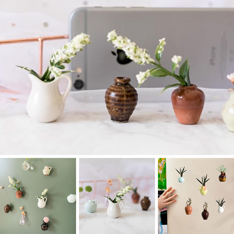 Magnetic Vase Fridge Stickers