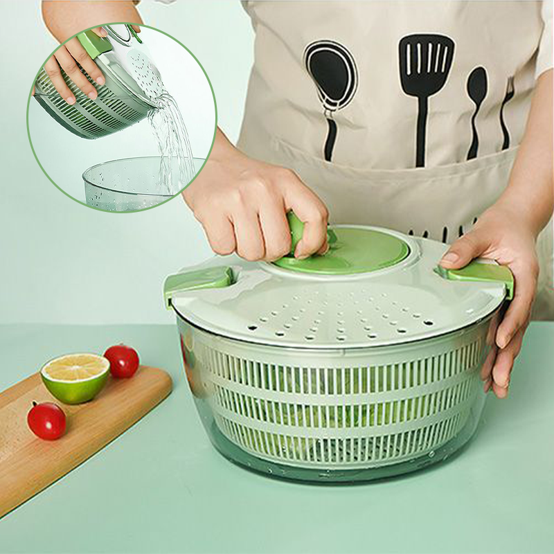 Hand-cranked fruit and vegetable dehydrating basket