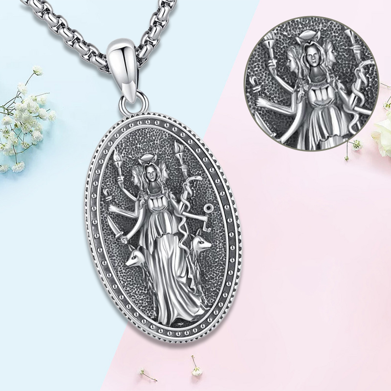 Silver Hecate Pendant Necklace