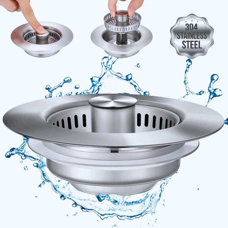 Stainless Steel Sink Stopper with Filter