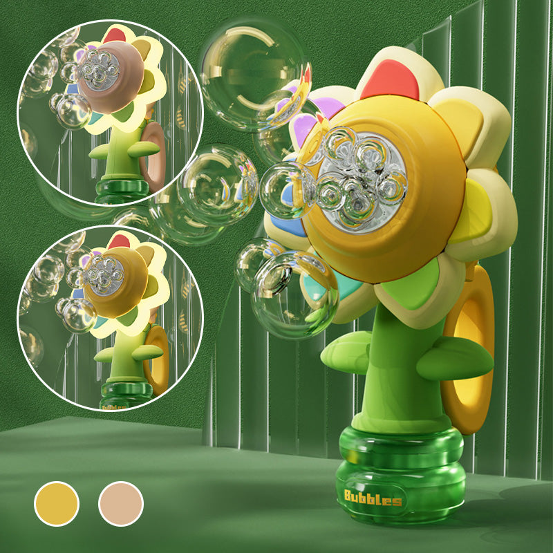 Seven-Color Flower Bubble Machine