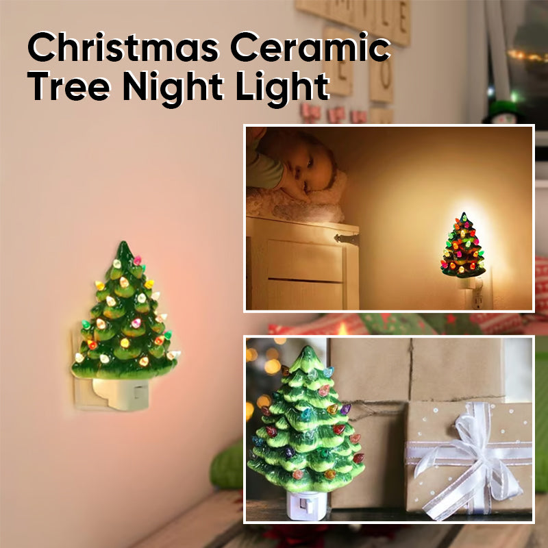 Ceramic Christmas Tree Night Light