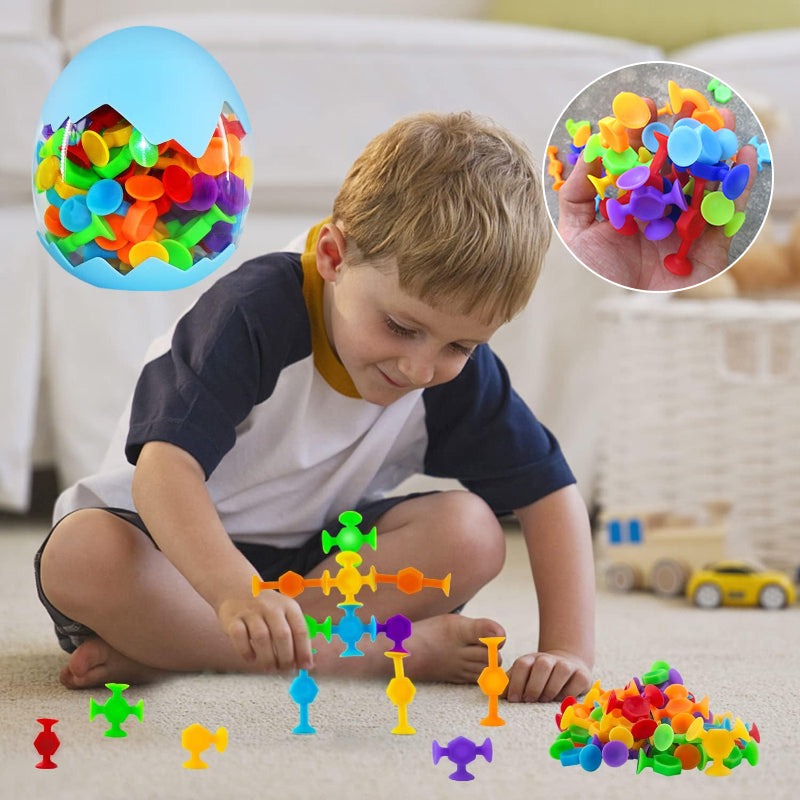 Colorful Silicone Suction Cup Toy (38pcs/set)