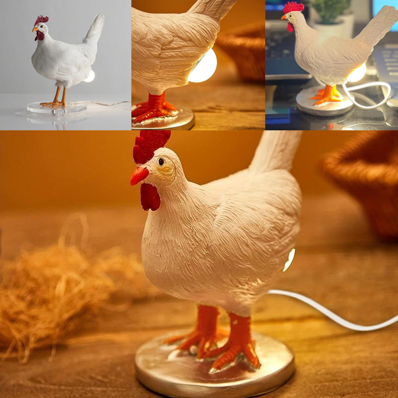 Creative Chicken and Duck Shape Decorative Table Lamp