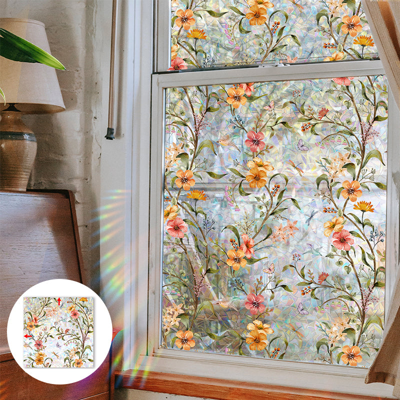 Floral Pattern Window Sticker