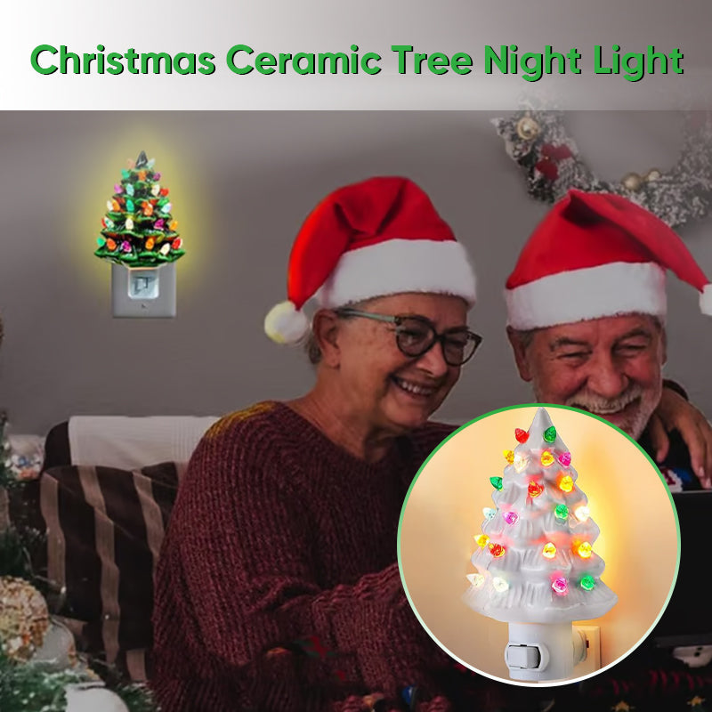 Ceramic Christmas Tree Night Light