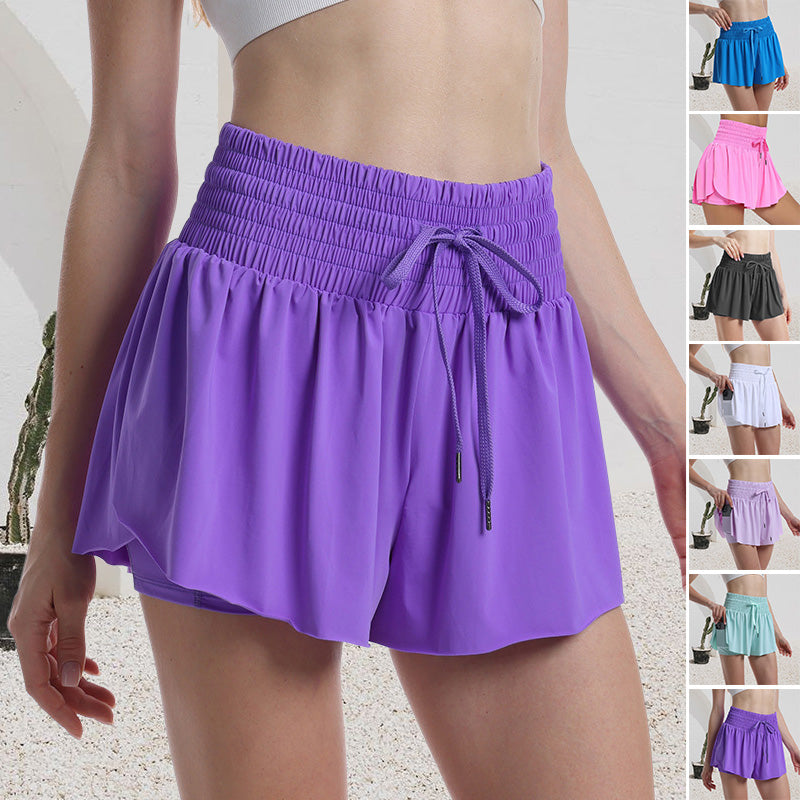 Women's Casual High-Waist Drawstring Athletic Shorts