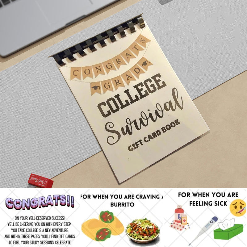 👩‍🎓🎁College Survival Gift Card Book