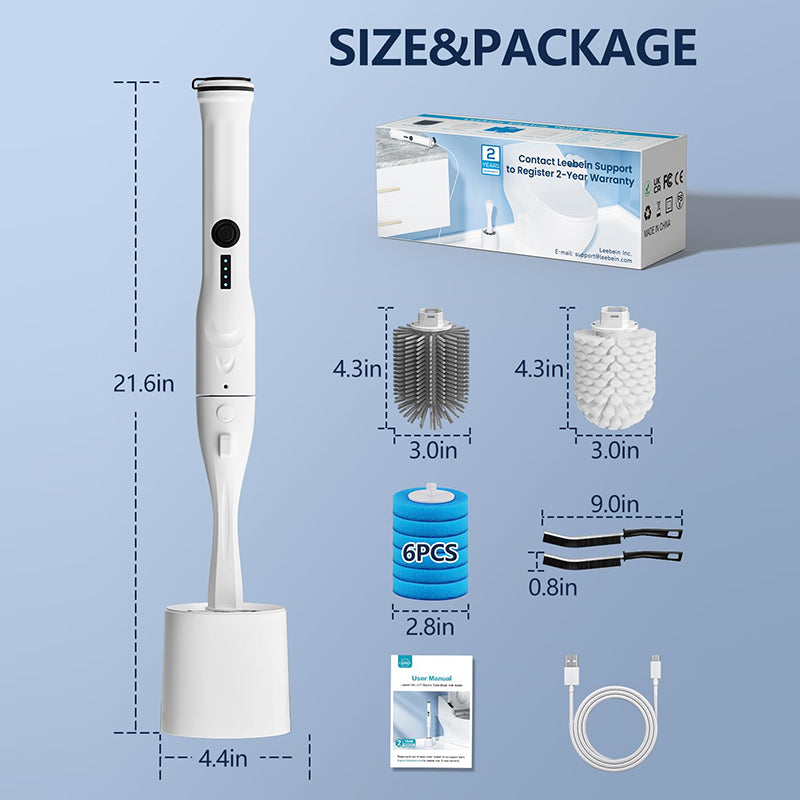 Multifunctional Electric Toilet Brush and Holder Set