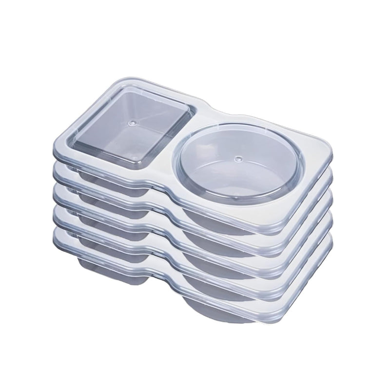 Reusable Snack Container with Lid (2 compartments)