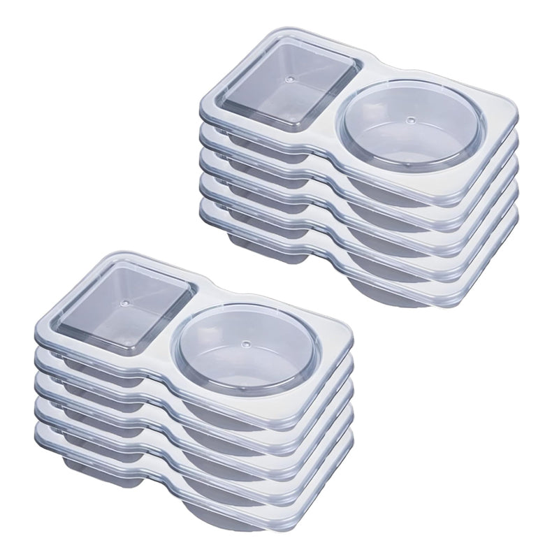 Reusable Snack Container with Lid (2 compartments)