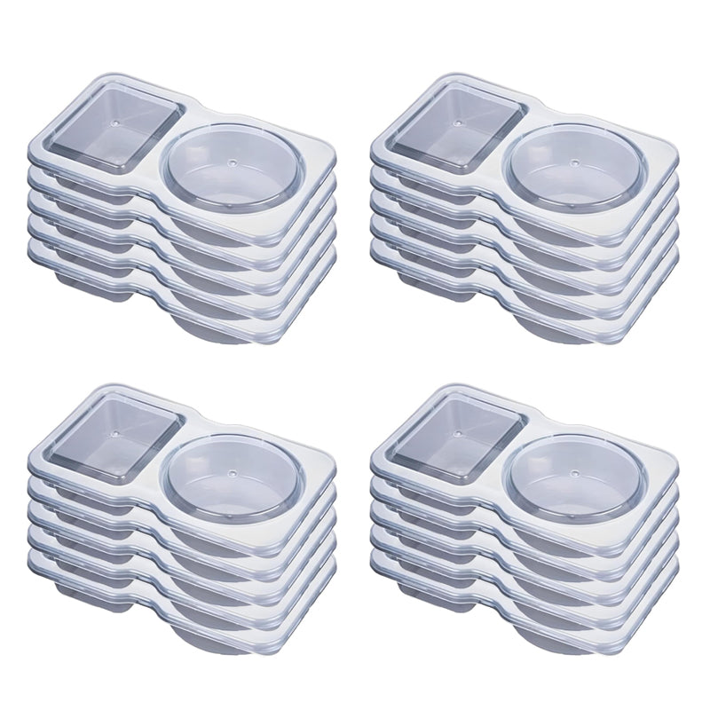 Reusable Snack Container with Lid (2 compartments)