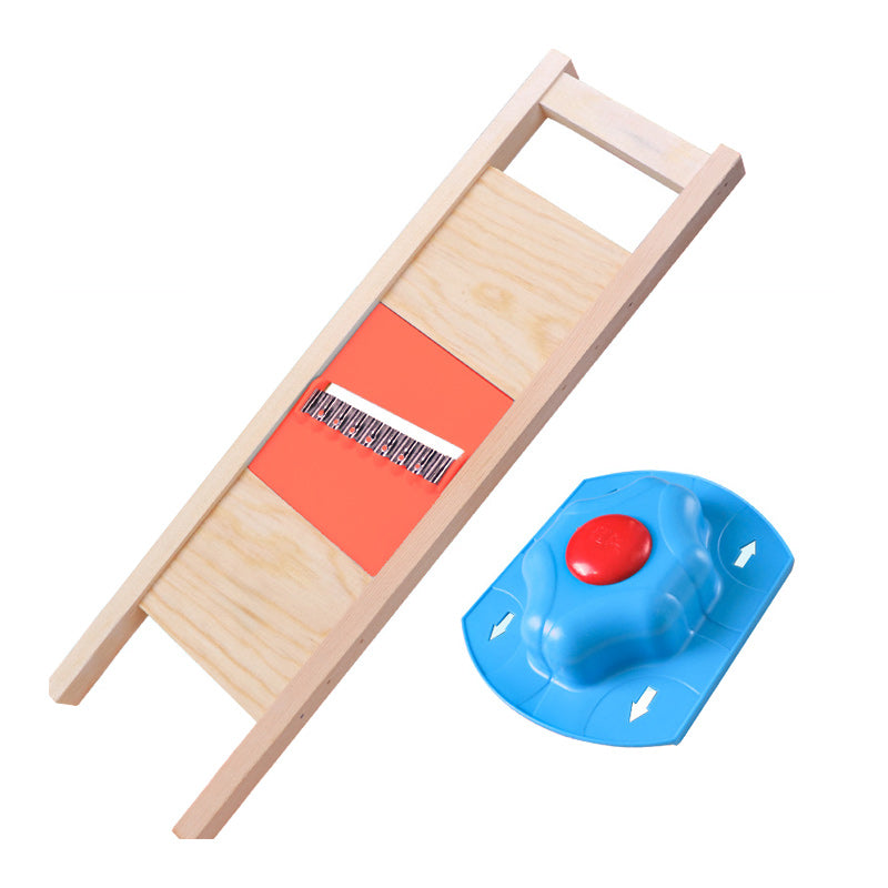 Wooden Handle Potato Chips Slicer