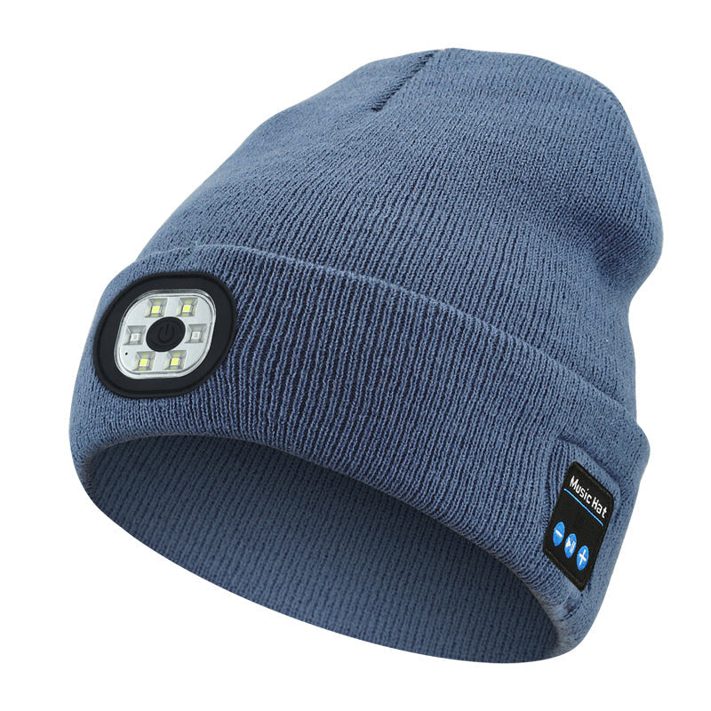 Bluetooth Beanie with LED Light & Removable Speakers