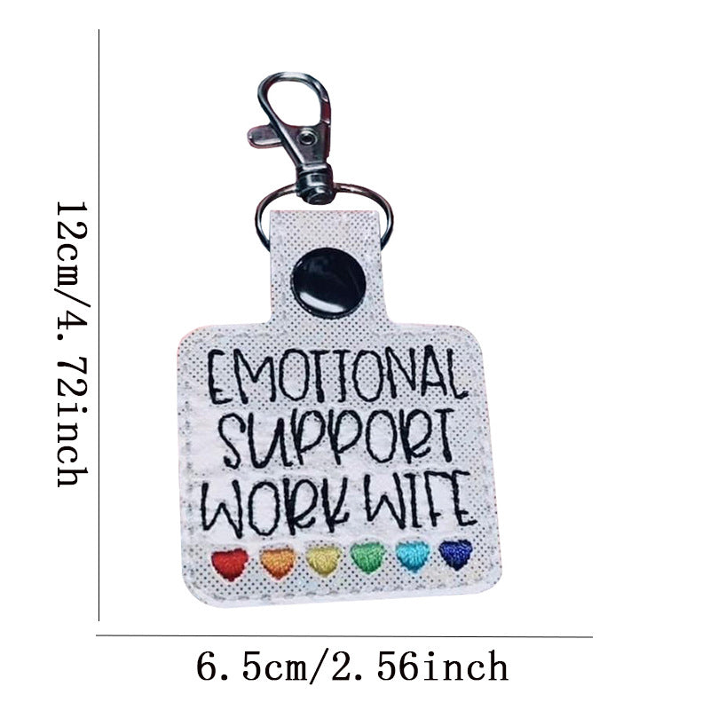 Emotional Support Coworker Keychain