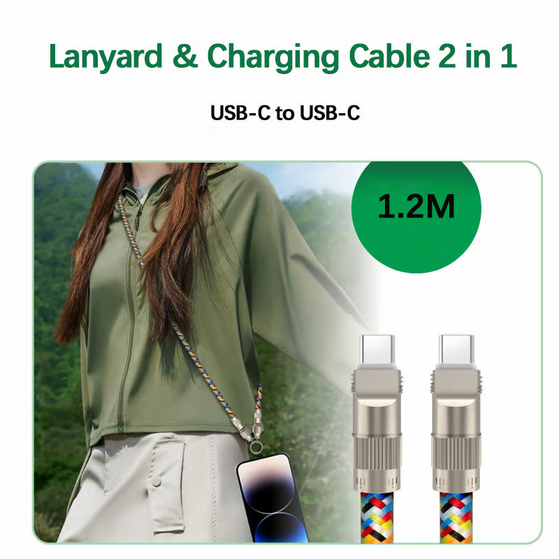 Mobile Phone Lanyard & Charging Cable 2 in 1