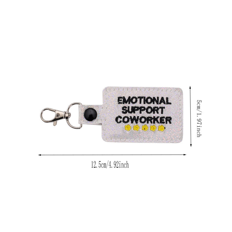 Emotional Support Coworker Keychain