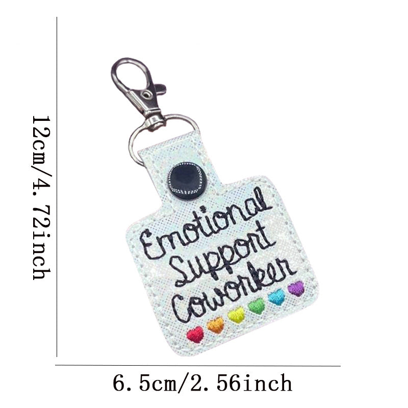 Emotional Support Coworker Keychain