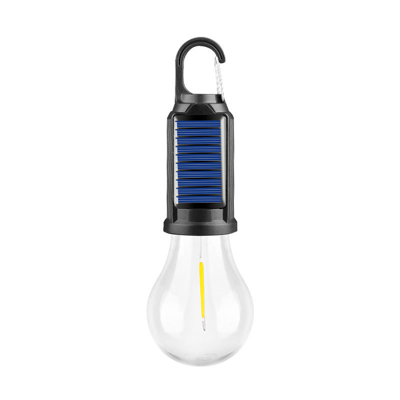 Waterproof LED USB Rechargeable Solar Camping Light Bulb with Hook