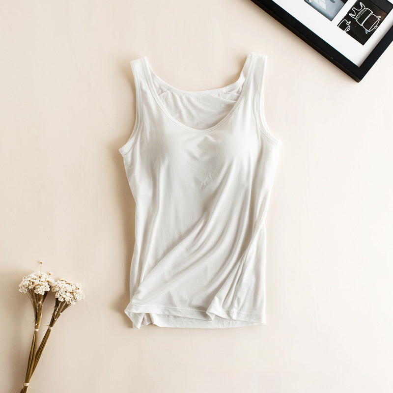 Women Built-In Bra Casual Tank