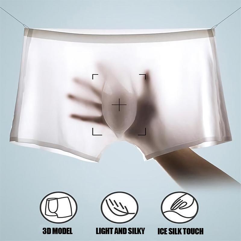 Male breathable underpants made of ice silk