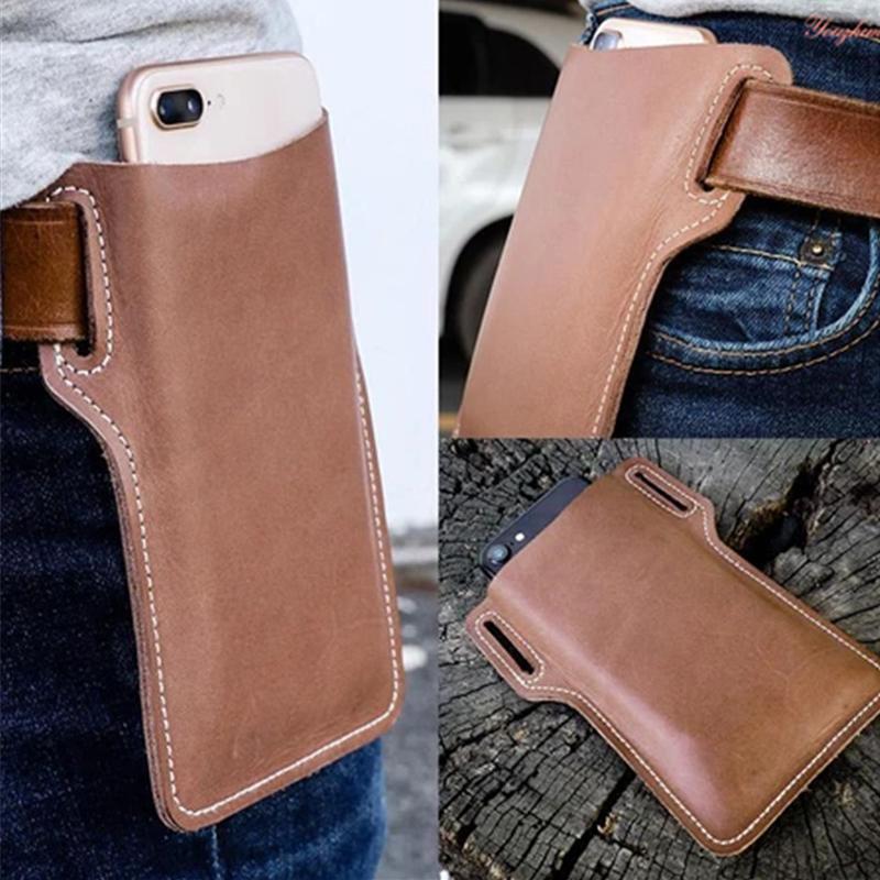 Retro Short Cell Phone Case Belt Bag