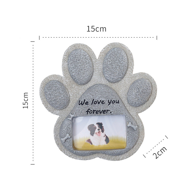 Paw Print Pet Tombstone Cat/Dog Memorial