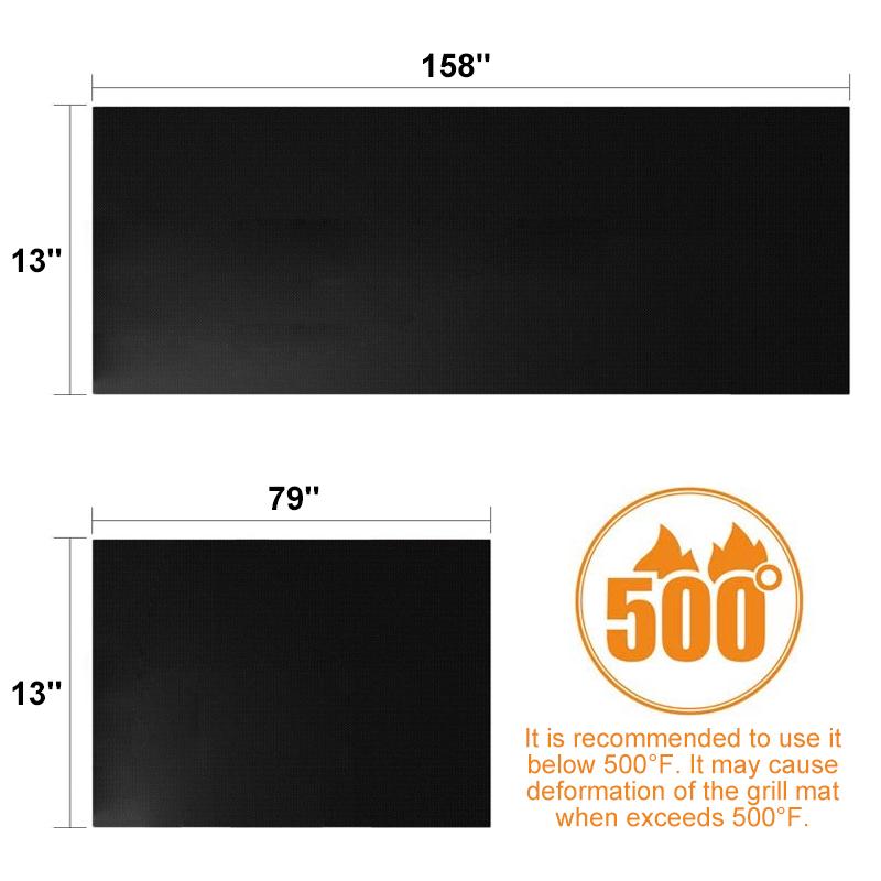 Non-Stick BBQ Grill Mats  with cutting box