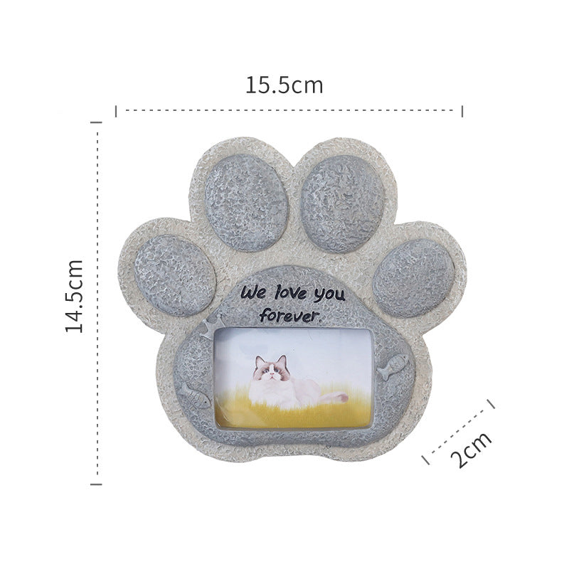 Paw Print Pet Tombstone Cat/Dog Memorial