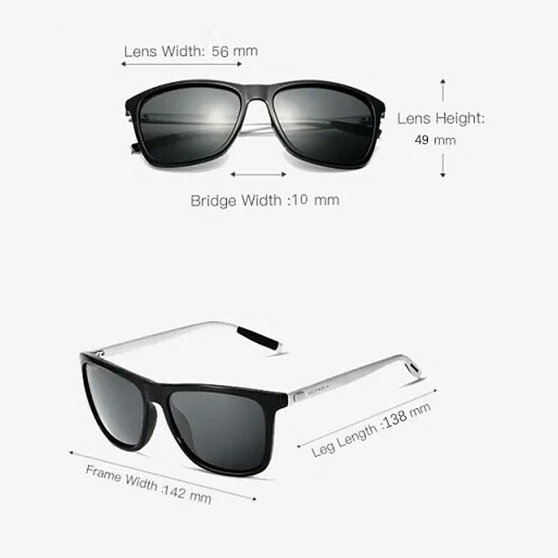 Men Aluminum Magnesium Frame Polarized Sunglasses