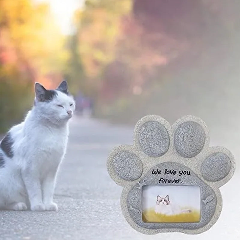 Paw Print Pet Tombstone Cat/Dog Memorial