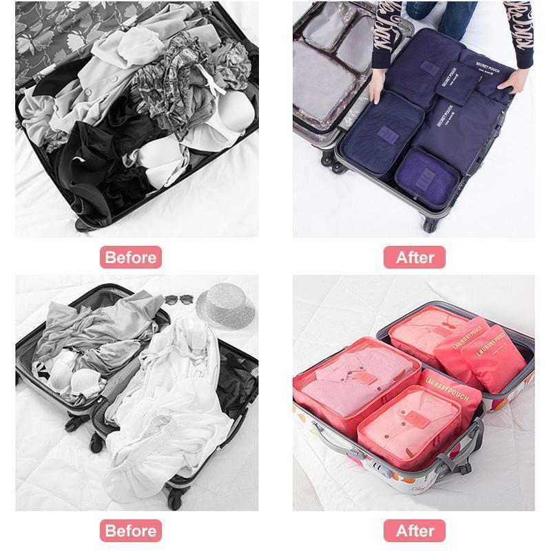 Luggage Packing Organizer Set (6 Pcs)