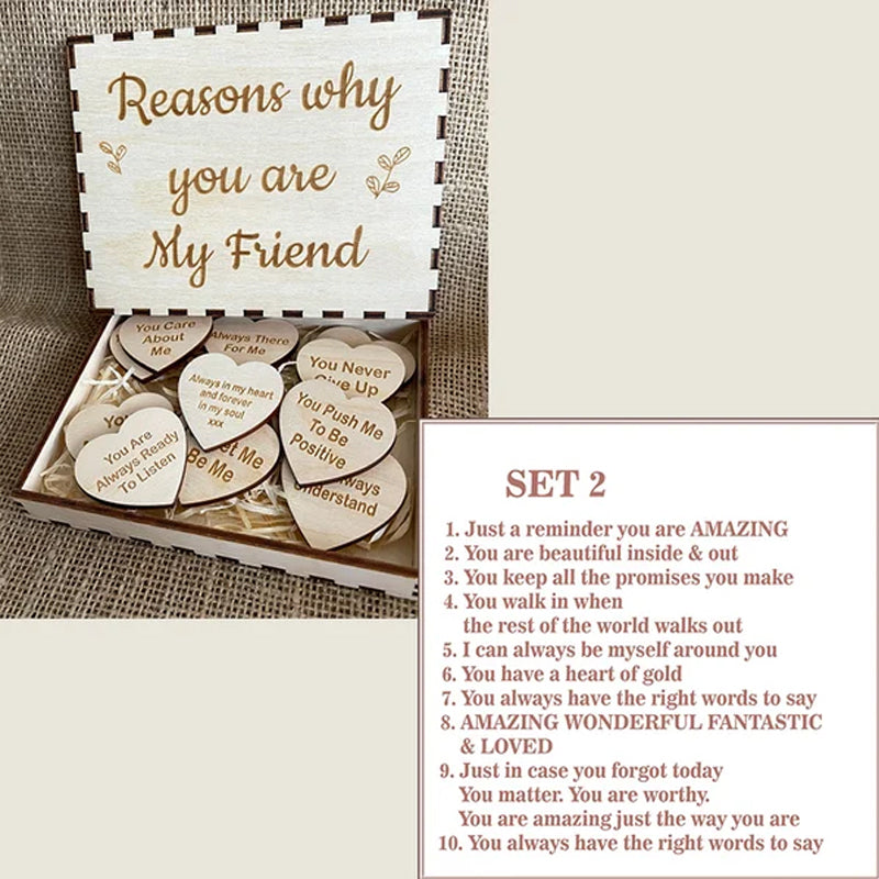 'Reasons Why You Are My Friend" Friendship Gift