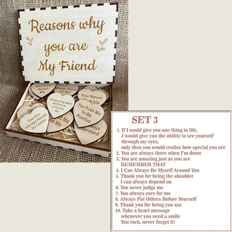 'Reasons Why You Are My Friend" Friendship Gift