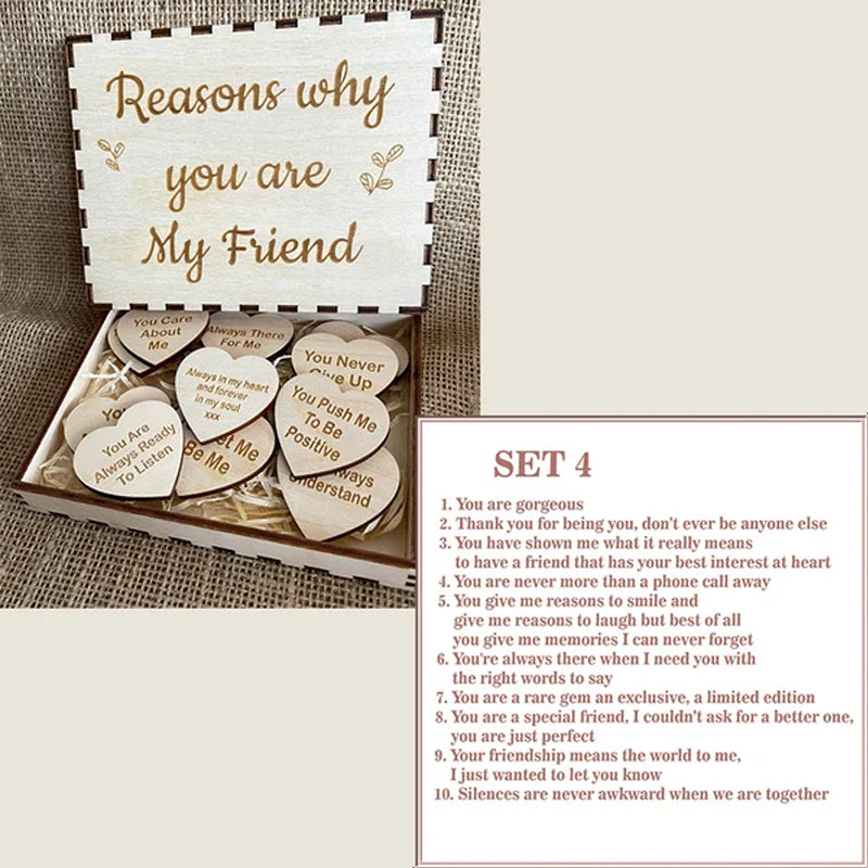 'Reasons Why You Are My Friend" Friendship Gift