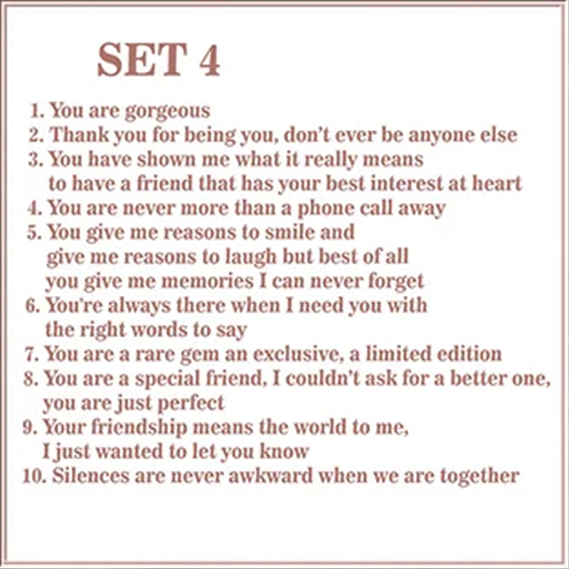 'Reasons Why You Are My Friend" Friendship Gift