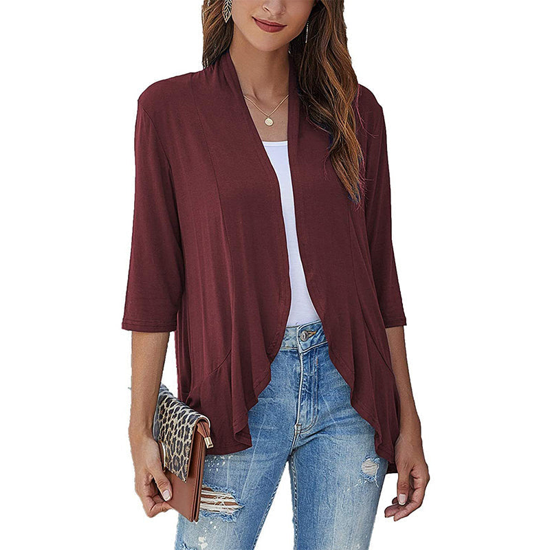 Ruffled Cardigan